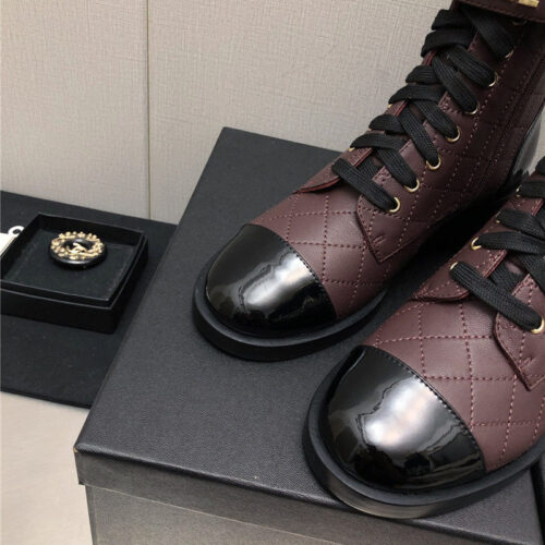 High Quality Luxury Chanel Leather Outsole Martin Boots – Style 92422 product detail