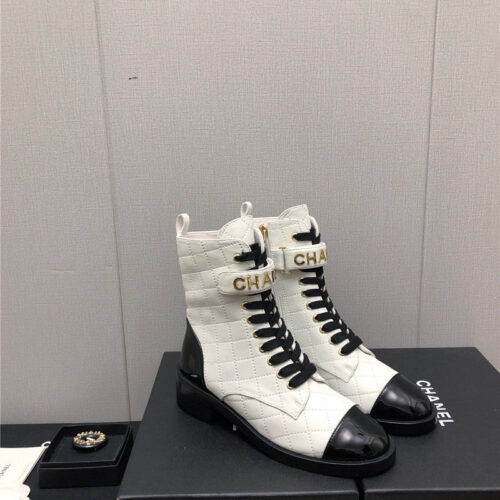 High Quality Luxury Chanel Leather Outsole Martin Boots – Style 23494 alternate view