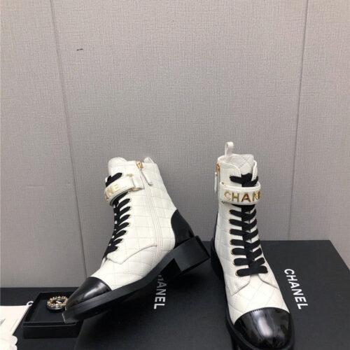 High Quality Luxury Chanel Leather Outsole Martin Boots – Style 23494 product detail