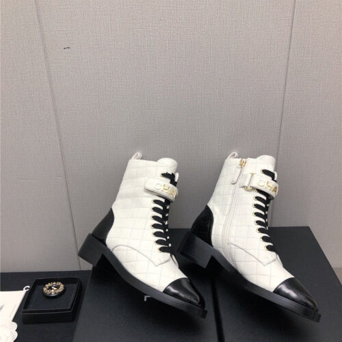 High Quality Luxury Chanel Leather Outsole Martin Boots – Style 23494 product detail