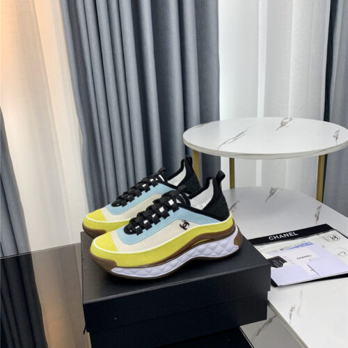 High Quality Luxury Chanel New Color Matching Casual Sneakers product detail