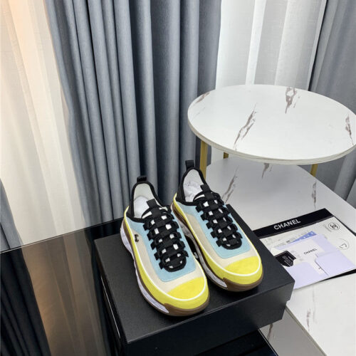 High Quality Luxury Chanel New Color Matching Casual Sneakers product detail