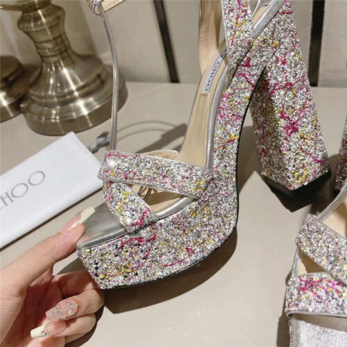 High Quality Luxury Jimmy Choo Fashion Heel Sandals product detail