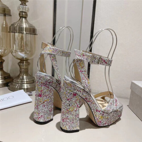 High Quality Luxury Jimmy Choo Fashion Heel Sandals product detail