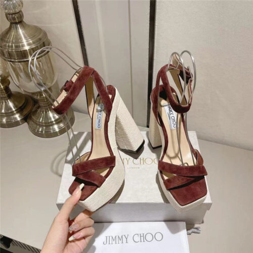 High Quality Luxury Jimmy Choo Fashion Heel Sandals – Style 54711 product detail