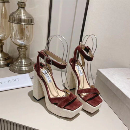 High Quality Luxury Jimmy Choo Fashion Heel Sandals – Style 54711