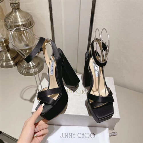 High Quality Luxury Jimmy Choo Fashion Heel Sandals – Style 08375 product detail
