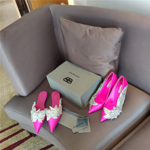 High Quality Luxury Balenciaga Pointed Toe Sandals – Style 48931 alternate view