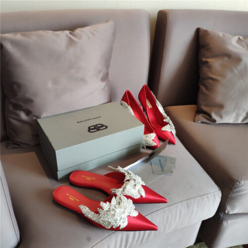 High Quality Luxury Balenciaga Pointed Toe Sandals