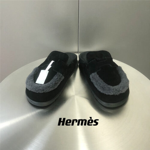 High Quality Luxury Hermes Fur Birkenstocks – Style 32035 product detail