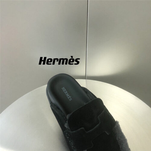 High Quality Luxury Hermes Fur Birkenstocks – Style 32035 product detail