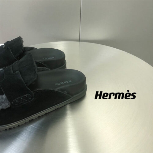 High Quality Luxury Hermes Fur Birkenstocks – Style 32035 product detail