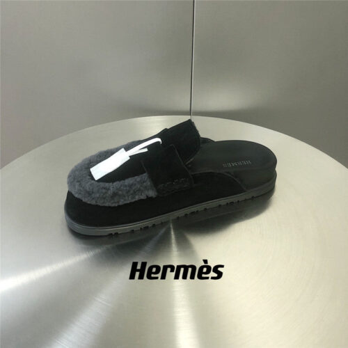 High Quality Luxury Hermes Fur Birkenstocks – Style 32035 product detail