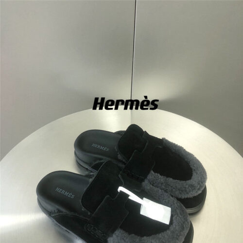 High Quality Luxury Hermes Fur Birkenstocks – Style 32035 product detail