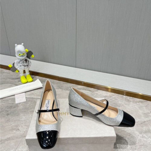 High Quality Luxury Jimmy Choo Classic Square Toe Ballerinas – Style 33047 alternate view