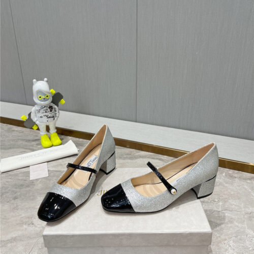 High Quality Luxury Jimmy Choo Classic Square Toe Ballerinas – Style 33047