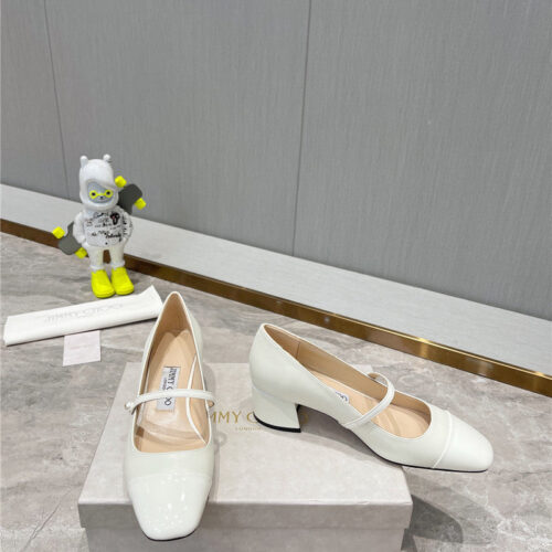 High Quality Luxury Jimmy Choo Classic Square Toe Ballerinas alternate view
