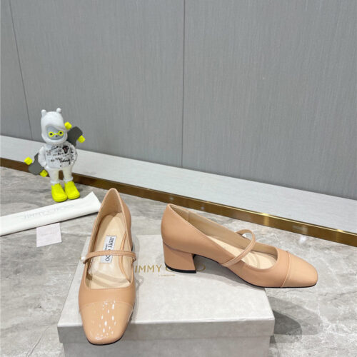 High Quality Luxury Jimmy Choo Classic Square Toe Ballerinas – Style 29655 alternate view