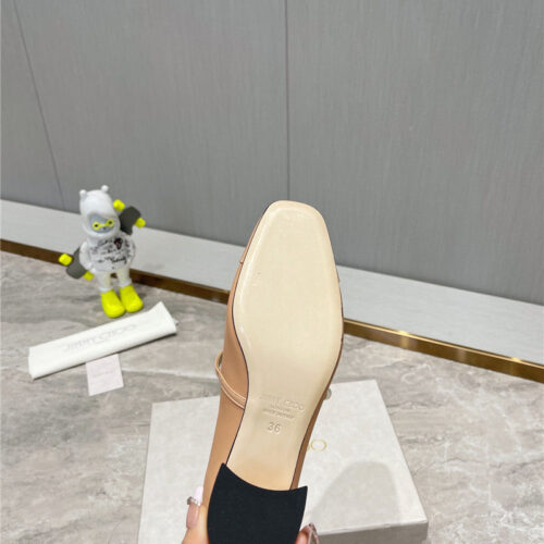 High Quality Luxury Jimmy Choo Classic Square Toe Ballerinas – Style 29655 product detail
