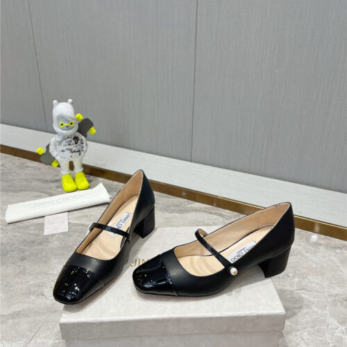 High Quality Luxury Jimmy Choo Classic Square Toe Ballerinas – Style 53943