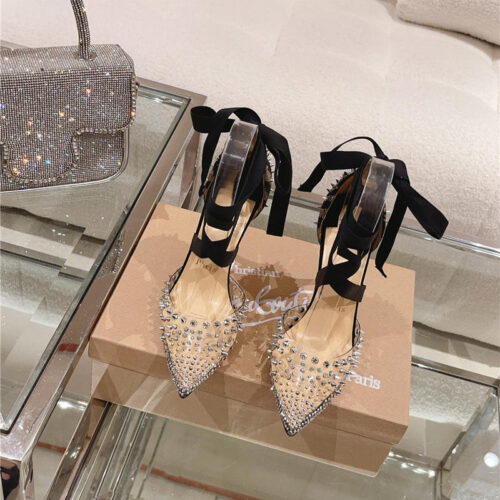 High Quality Luxury Louis Vuitton New Pointed Rivet High Heels product detail