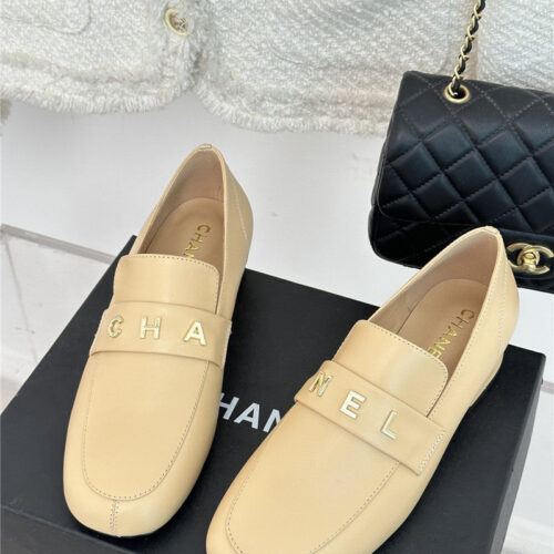 High Quality Luxury Chanel Double C Letter Buckle Square Head Chunky Loafers product detail