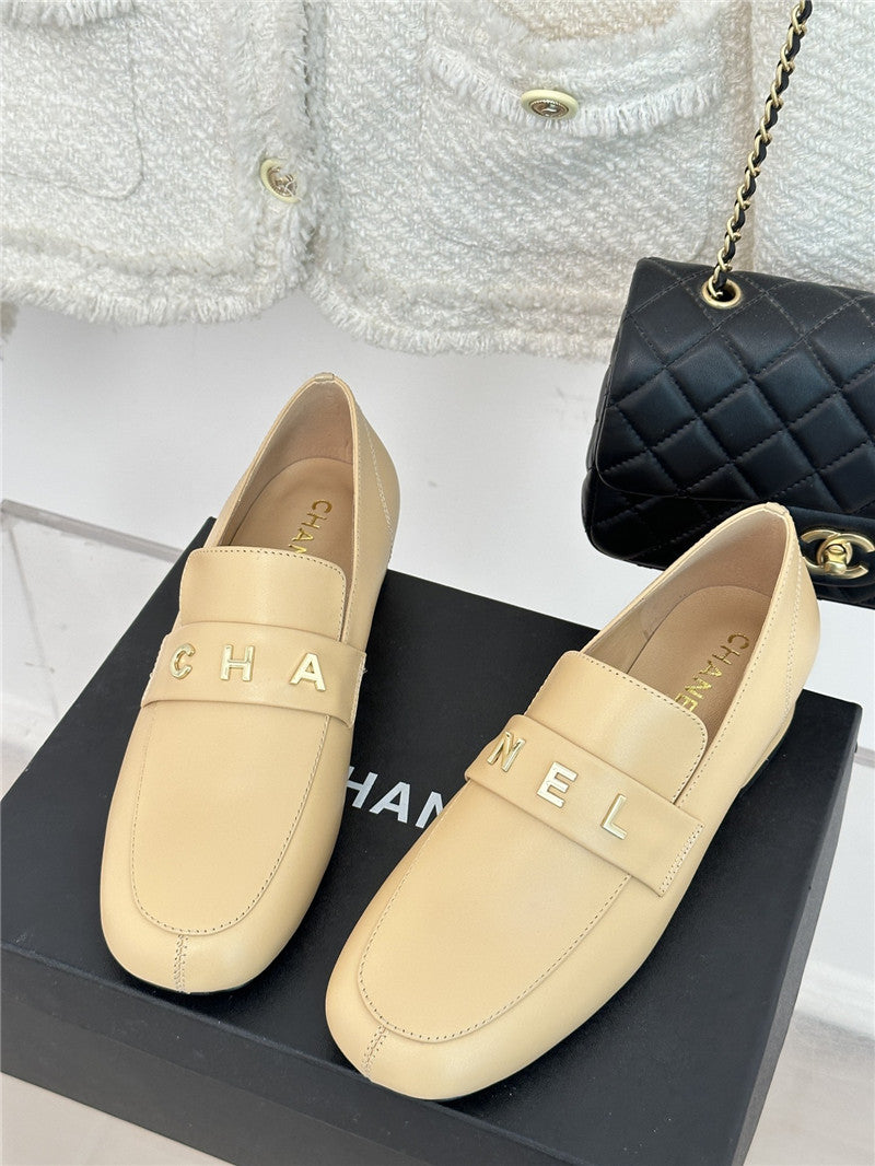 High Quality Luxury Chanel Double C Letter Buckle Square Head Chunky Loafers product detail