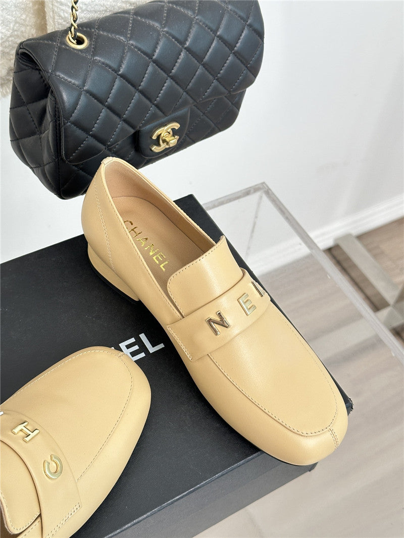 High Quality Luxury Chanel Double C Letter Buckle Square Head Chunky Loafers product detail