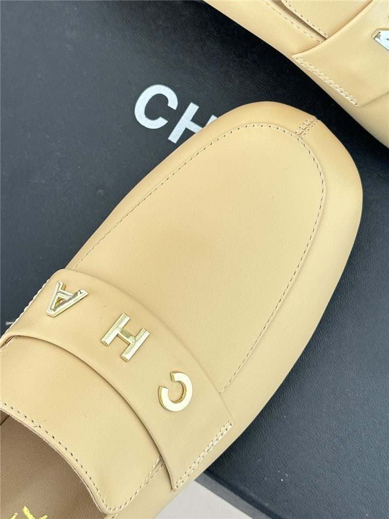 High Quality Luxury Chanel Double C Letter Buckle Square Head Chunky Loafers product detail