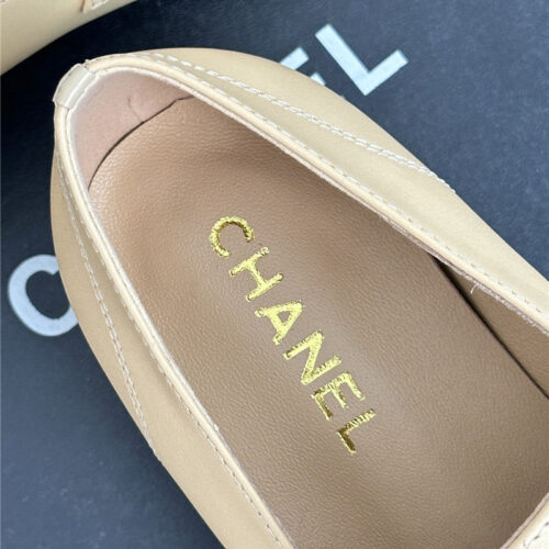 High Quality Luxury Chanel Double C Letter Buckle Square Head Chunky Loafers product detail