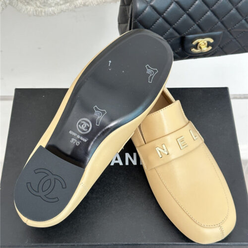 High Quality Luxury Chanel Double C Letter Buckle Square Head Chunky Loafers alternate view