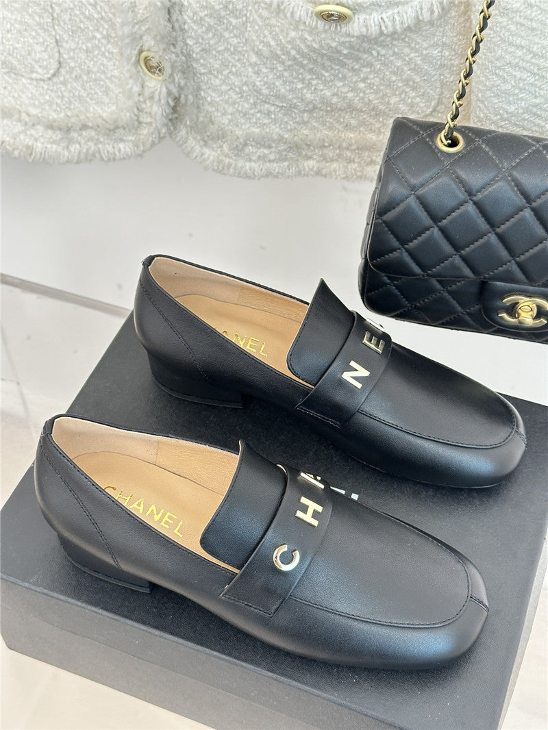 High Quality Luxury Chanel Double C Letter Buckle Square Head Chunky Loafers – Style 48006 product detail