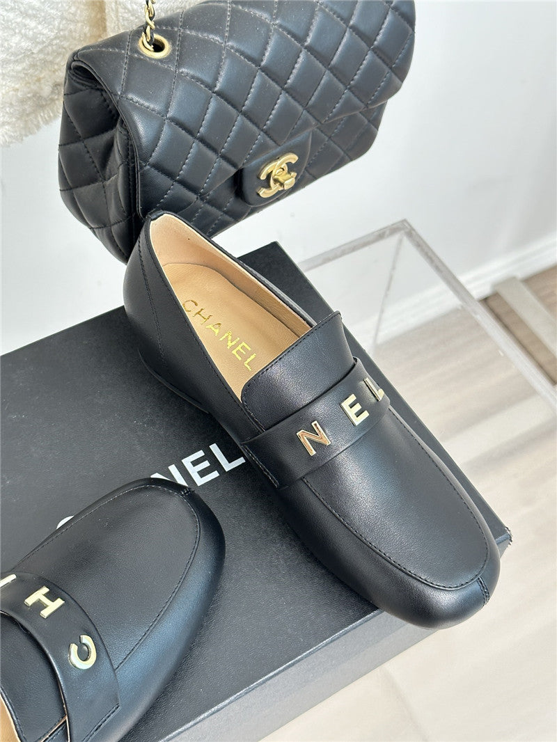 High Quality Luxury Chanel Double C Letter Buckle Square Head Chunky Loafers – Style 48006 product detail