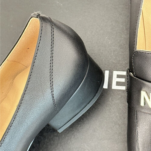High Quality Luxury Chanel Double C Letter Buckle Square Head Chunky Loafers – Style 48006 product detail