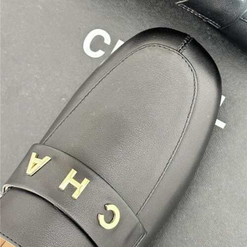 High Quality Luxury Chanel Double C Letter Buckle Square Head Chunky Loafers – Style 48006 product detail