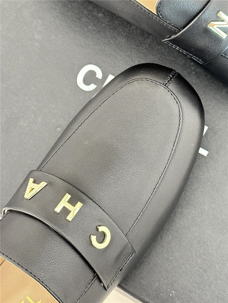 High Quality Luxury Chanel Double C Letter Buckle Square Head Chunky Loafers – Style 48006 product detail