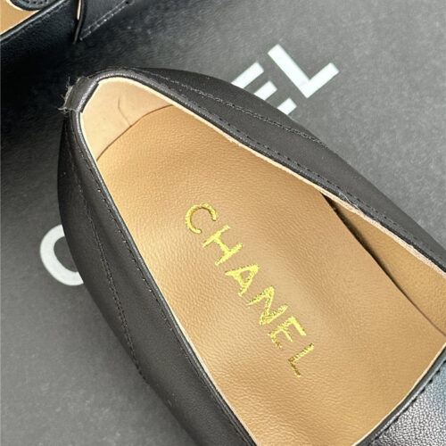 High Quality Luxury Chanel Double C Letter Buckle Square Head Chunky Loafers – Style 48006 product detail