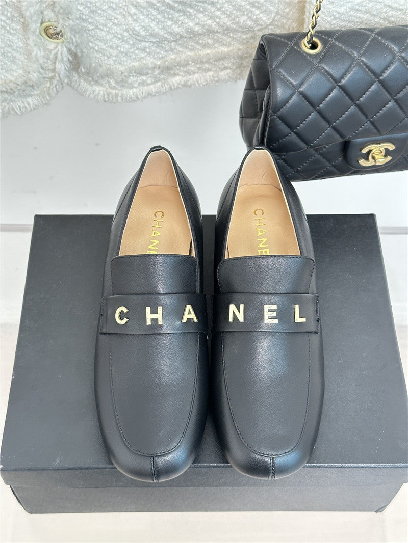 High Quality Luxury Chanel Double C Letter Buckle Square Head Chunky Loafers – Style 48006 product detail