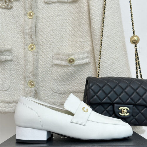 High Quality Luxury Chanel Double C Letter Buckle Square Head Chunky Loafers – Style 13542 product detail
