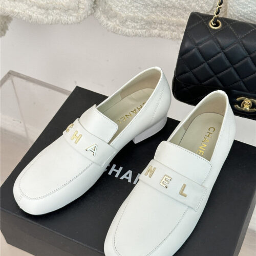 High Quality Luxury Chanel Double C Letter Buckle Square Head Chunky Loafers – Style 13542