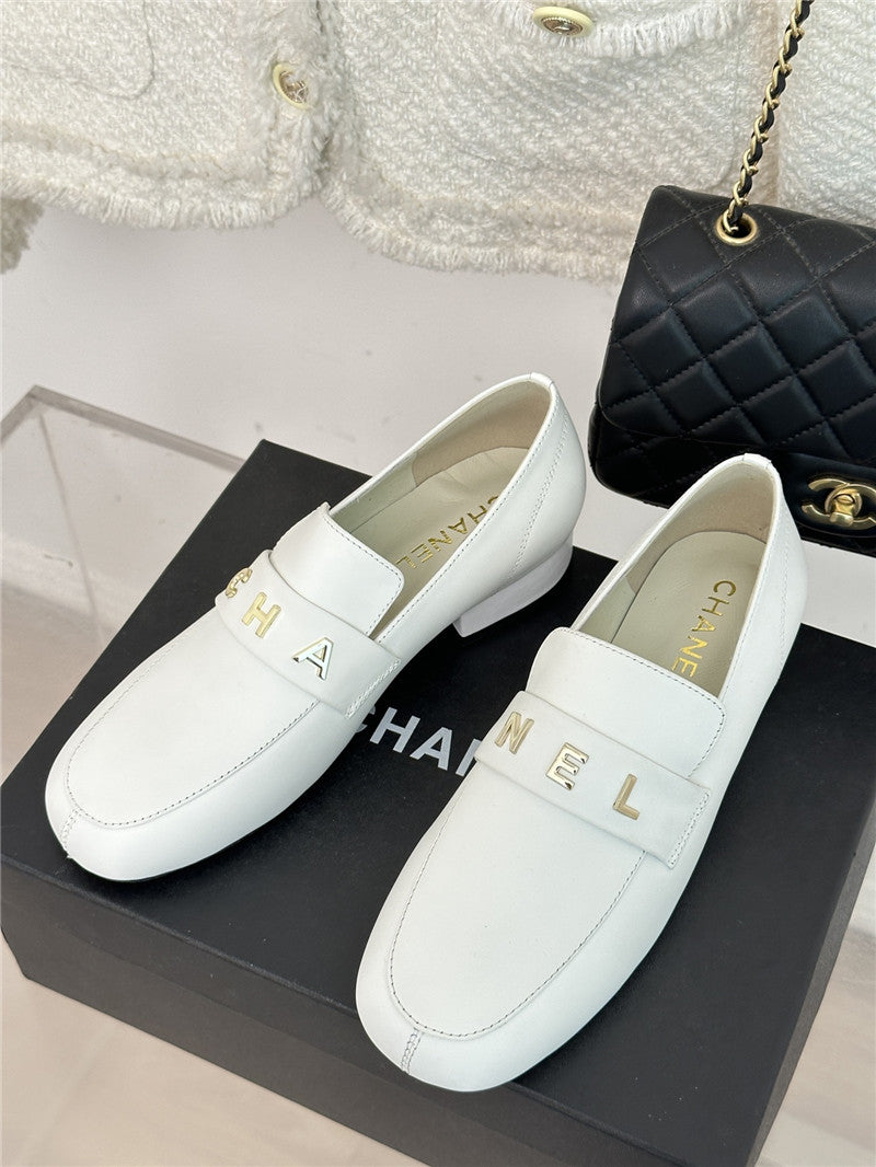 High Quality Luxury Chanel Double C Letter Buckle Square Head Chunky Loafers – Style 13542
