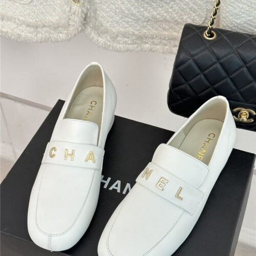 High Quality Luxury Chanel Double C Letter Buckle Square Head Chunky Loafers – Style 13542 alternate view