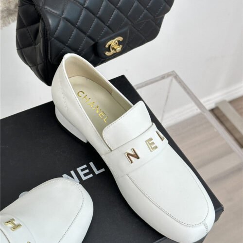 High Quality Luxury Chanel Double C Letter Buckle Square Head Chunky Loafers – Style 13542 product detail