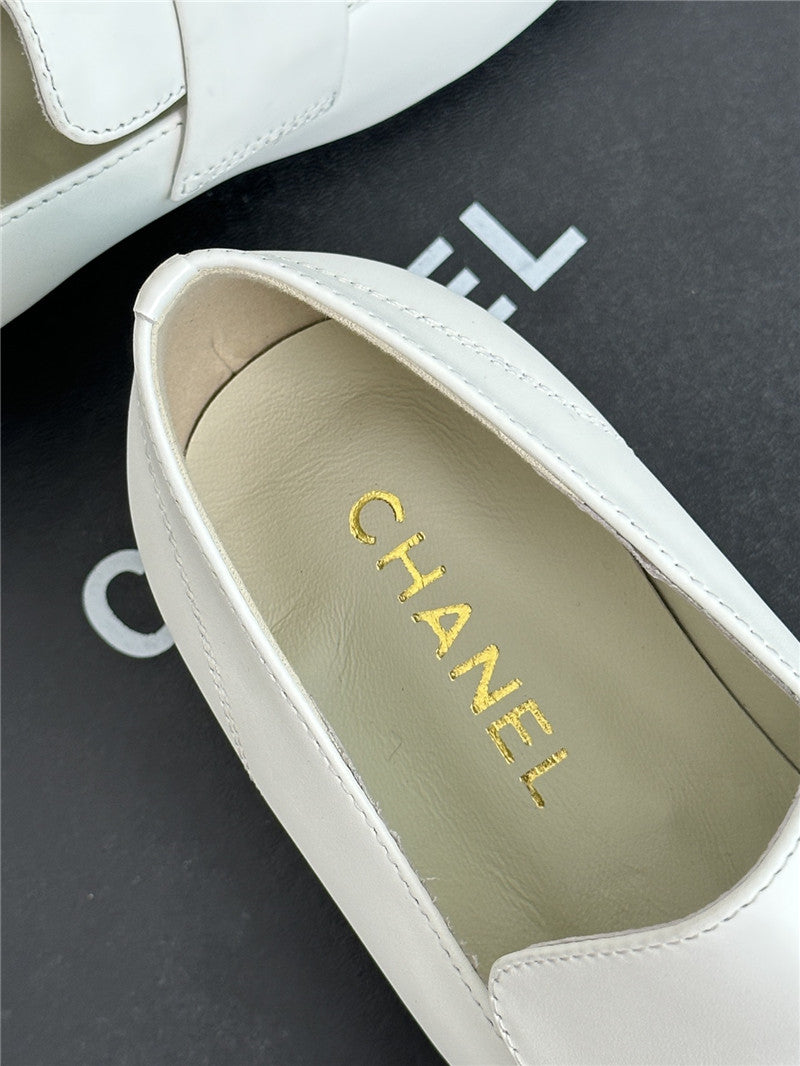 High Quality Luxury Chanel Double C Letter Buckle Square Head Chunky Loafers – Style 13542 product detail