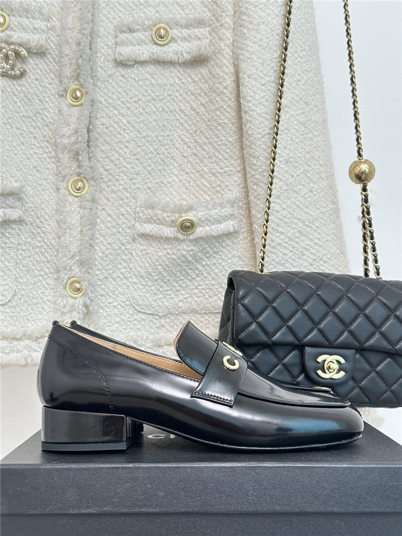 High Quality Luxury Chanel Double C Letter Buckle Square Head Chunky Loafers – Style 79078 product detail