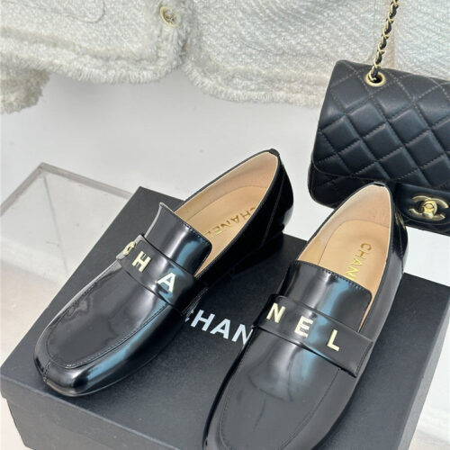 High Quality Luxury Chanel Double C Letter Buckle Square Head Chunky Loafers – Style 79078