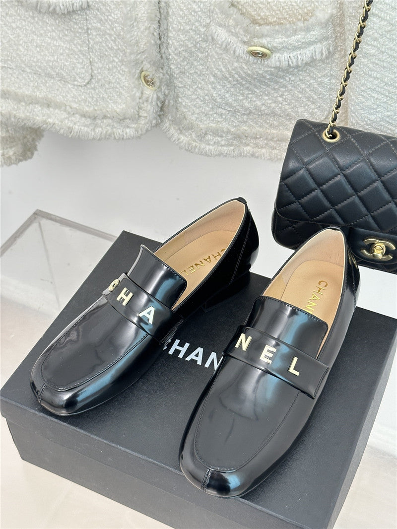 High Quality Luxury Chanel Double C Letter Buckle Square Head Chunky Loafers – Style 79078