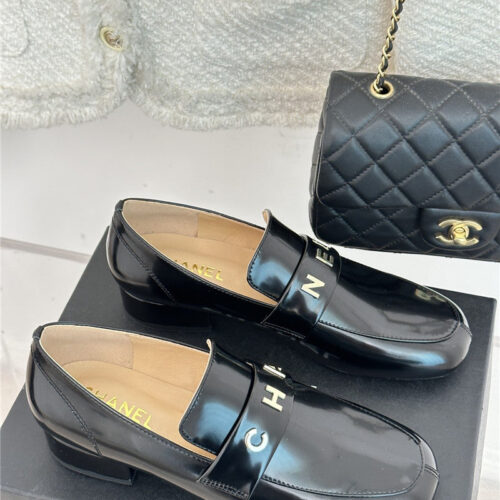 High Quality Luxury Chanel Double C Letter Buckle Square Head Chunky Loafers – Style 79078 alternate view