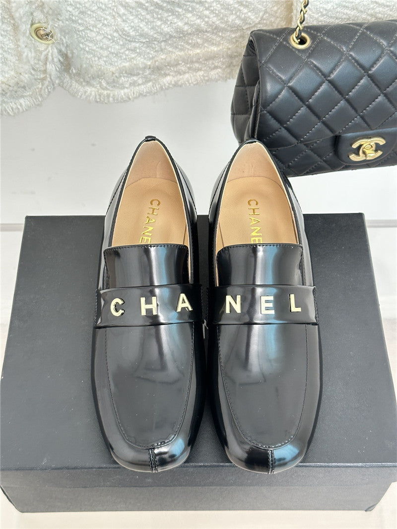 High Quality Luxury Chanel Double C Letter Buckle Square Head Chunky Loafers – Style 79078 product detail