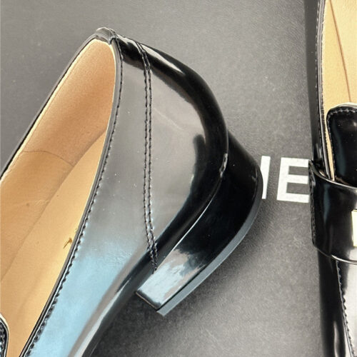 High Quality Luxury Chanel Double C Letter Buckle Square Head Chunky Loafers – Style 79078 product detail